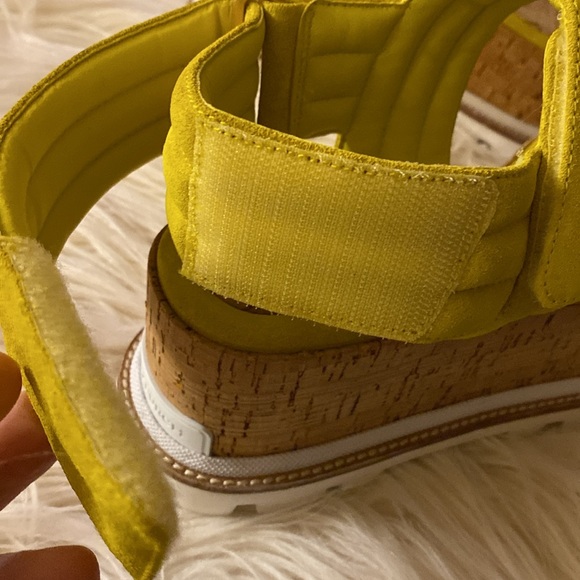 TORY BURCH puffy sport Sensory suede platform Yuzu wedges - Picture 15 of 15